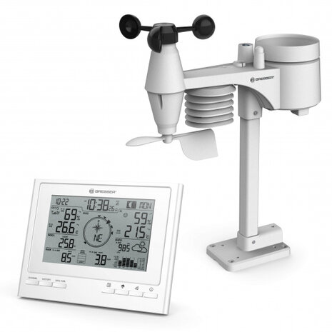 weerstation ClimateScout digitaal 39,3 cm wit 2-delig