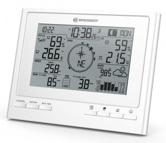 weerstation ClimateScout digitaal 39,3 cm wit 2-delig