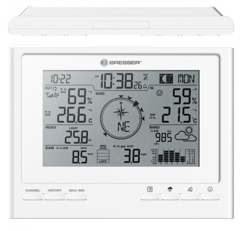 weerstation ClimateScout digitaal 39,3 cm wit 2-delig