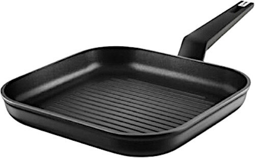 grillpan Titanium 27 x 27 cm aluminium zwart