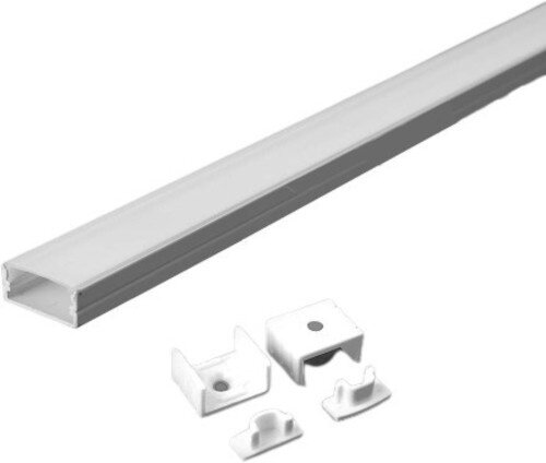 montagekit VT-8113 led 200 x 1,7 cm aluminium wit