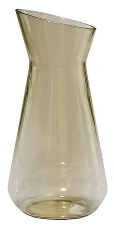 karaf Pangea 1,2 liter 13,5 x 27 cm transparant-taupe