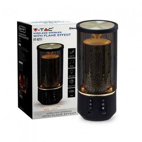 stereo-speaker VT-6211 led bluetooth 3W 1200mAh zwart