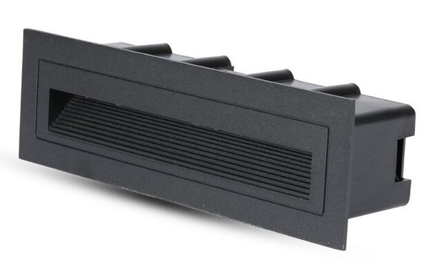 trapverlichting VT-856 6W 3000K 240lm 21 cm aluminium zwart