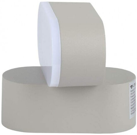 wandlamp VT-816 6W led 4000K 6W 660lm aluminium grijs