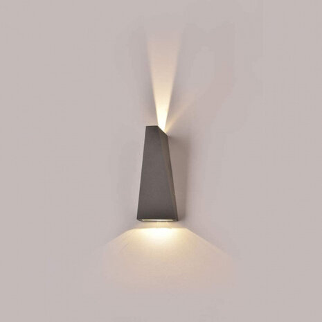 wandlamp VT-826 led 20 cm 6W 4000K 660lm grijs