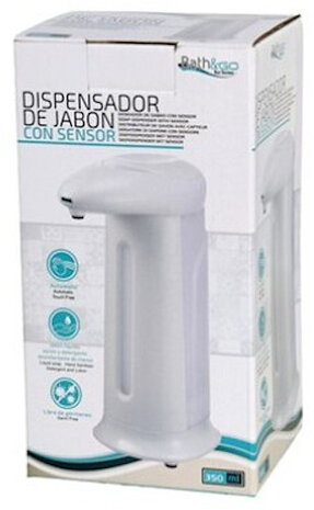 zeepdispenser met sensor 350 ml 13 x 8 x 20 cm wit