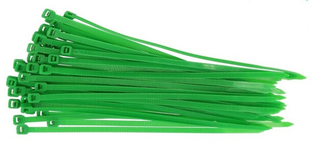 kabelbinders 4,8 x 200 mm groen 50 stuks