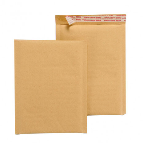 envelop luchtkussen 27 x 24 cm papier bruin 5-delig