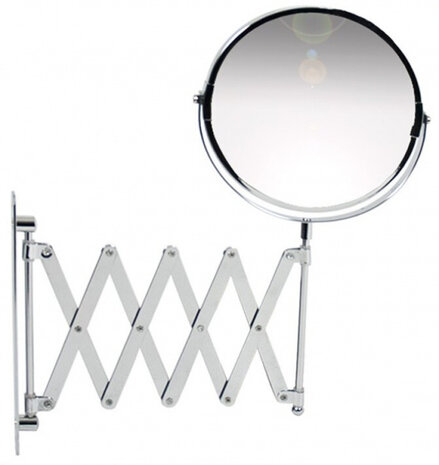 wandspiegel 21,5 x 17 cm RVS/glas zilver