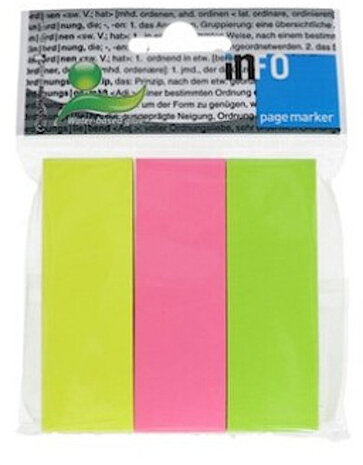 kleefnotities 2,5 x 7,5 cm papier 100 vellen