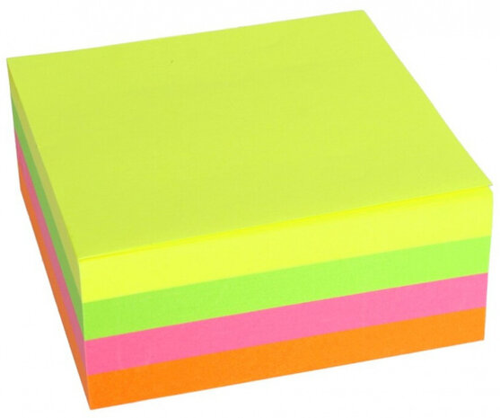 memoblok verlijmd 7,5 x 7,5 cm papier 320 vellen