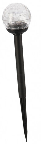 solarlamp led 35 x 4,5 cm zwart