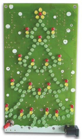 kerstboom 134led 9-12VDC 14,3 x 8,1 cm groen