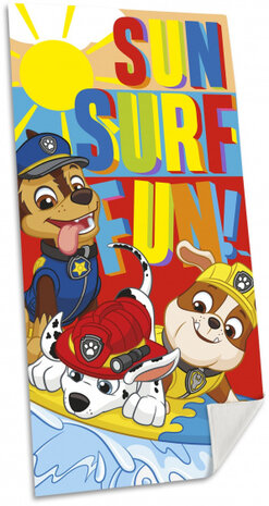 strandlaken Paw Patrol junior 140 x 70 cm katoen