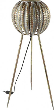 vloerlamp Marise 30 x 76 cm E27 staal 40W goud