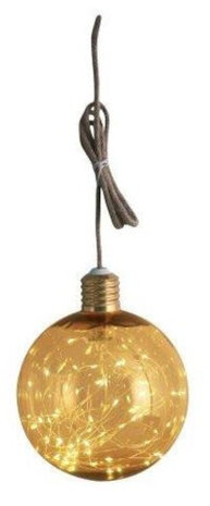 hanglamp Globe 60 led 17 x 17 x 21 cm brons 2-delig