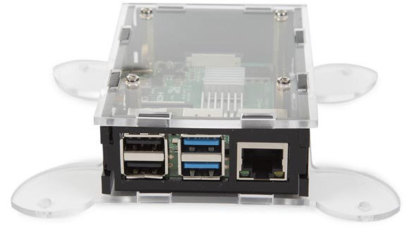 vesa-behuizing voor raspberry pi 4 plexiglas 22-delig