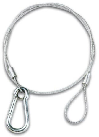 veiligheidskabel discoverlichting 75 cm staal zilver