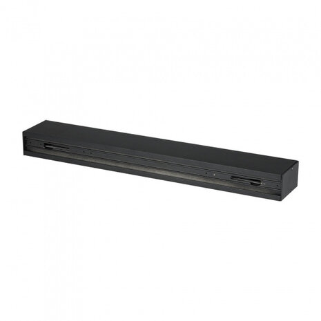 rail voor railverlichting 0,5 meter aluminium zwart