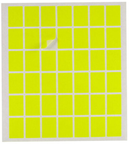 zelfklevende etiketten 17 x 24 mm papier geel