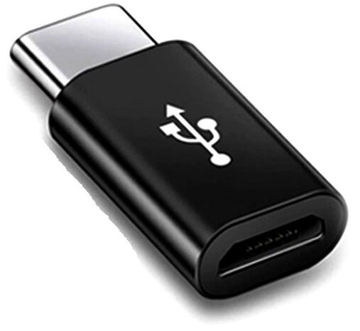 USB-adapter VT-5149 Micro Type-C 10 x 5,8 x 23,5 mm zwart