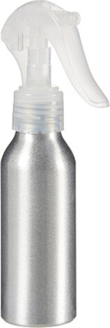 plantenspuit 100 ml 7,5 x 16 cm aluminium zilver/wit
