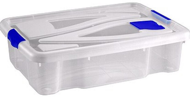 opbergbox Big Ben 28 liter 61,5 x 44,7 cm transparant