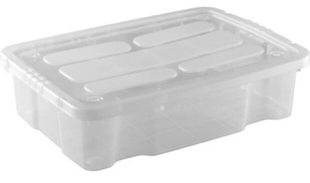 opbergbox 28 liter 61,5 x 44,7 cm transparant