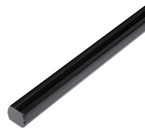 rail voor railverlichting 1 meter IP20 aluminium zwart