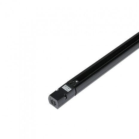 rail voor railverlichting 1 meter IP20 aluminium zwart