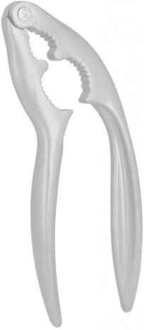 notenkraker Cayman 23 x 10 cm aluminium wit