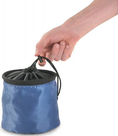 wasknijperzak met haak 17 x 15 cm polyester grijs