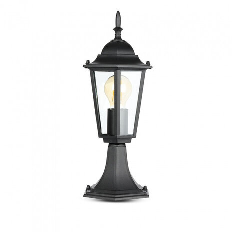 buitenlamp staand VT-753 E27 40W 40,3 cm alu matzwart
