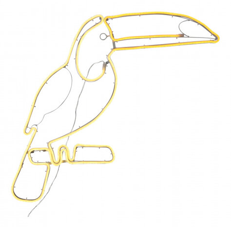 neonlamp Toekan 61,5 x 65,5 cm IP44 geel