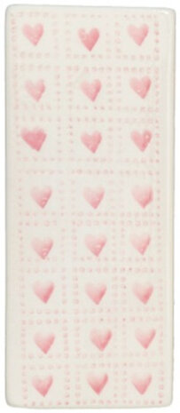 luchtbevochtiger Sweetest 17 cm keramiek wit/roze