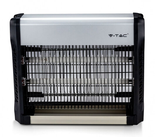 insectenlamp VT-3220 20W 220-240V aluminium zwart