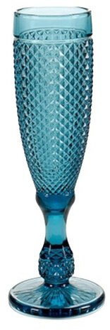 champagneglazen 18 cl glas blauw