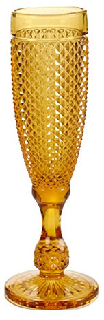 champagneglas 18 cl glas okergeel