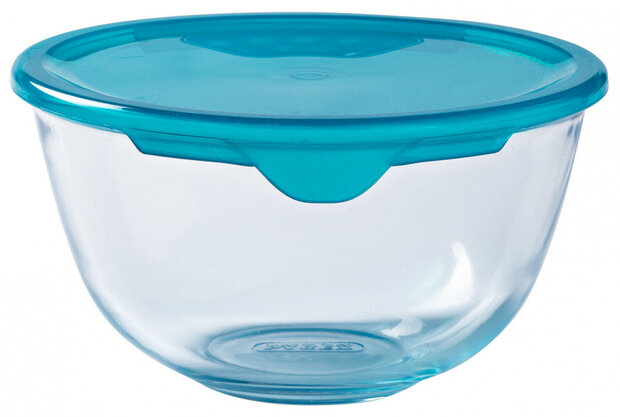 mengkom Prep &amp; Store 500 ml glas blauw/transparant