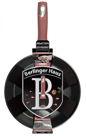 steelpan I-Rose 28 cm 2,4 liter roze/zwart