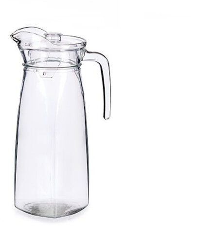 waterkan 1,4 liter transparant