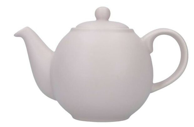 theepot Globe 1,2 liter keramiek lichtroze