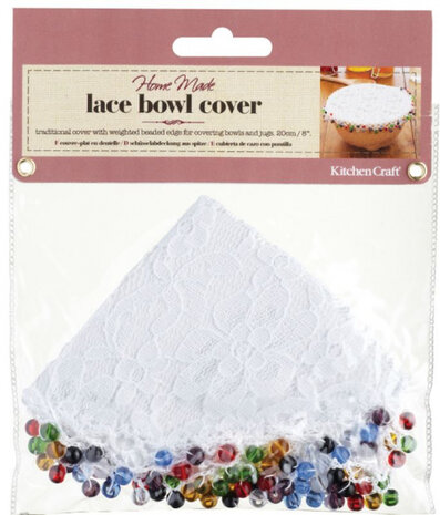 saladebeschermer Home Made Lace katoen wit