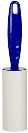 kledingroller 27 cm papier blauw 5-delig
