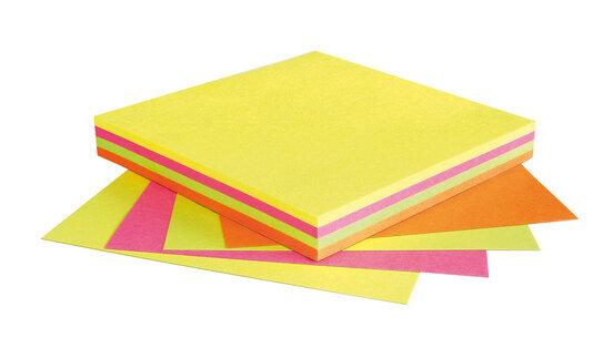 memoblaadjes 7,5 x 7,5 cm papier 100 stuks