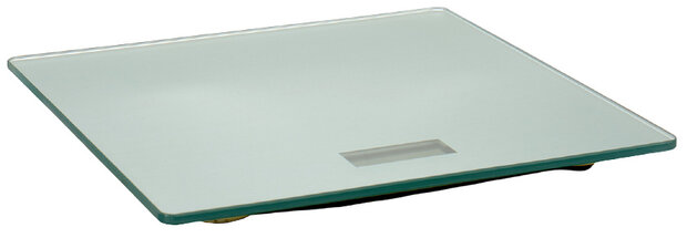 weegschaal digitaal 150 kg 30 x 30 x 2 cm glas grijs