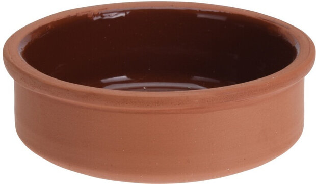 tapasschaal 12 cm terracotta bruin 3 stuks