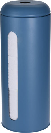 toiletrolhouder 14 x 37 cm blauw 2-delig