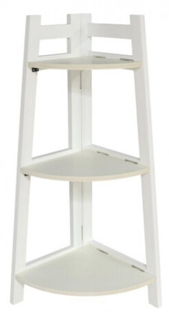 hoekkast Terra 28 x 40 x 76 cm hout wit